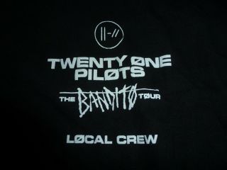 Twenty One Pilots Crew Staff Tour Shirt - Josh Dun Tyler Joseph 21