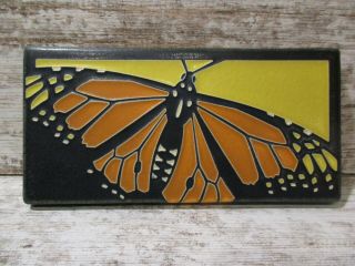 Motawi Tileworks Prototype Monarch Butterfly Horizontal Art Tile 8 " X 4 "