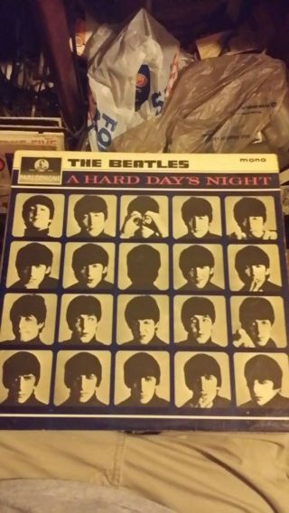 The Beatles " A Hard Days Night " 1964 Parlophone Records Pmc 1230 Mono Rock Uk Lp