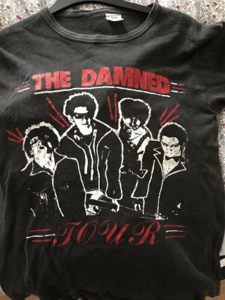 Vintage Damned 1983 Tour Shirt Sex Pistols Punk Clash Stranglers