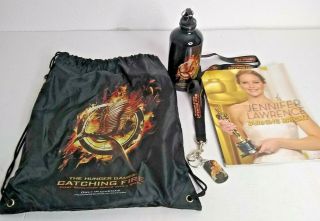 The Hunger Games Catching Fire Backpack - Waterbottle - Lanyard - Book