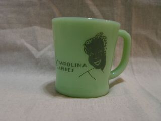 Vintage Fire - King Jadite Carolina Pines Black Americana Restaurant Coffee Mug 2