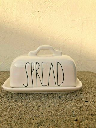 Magenta Exclusive Rae Dunn " Spread " Baby Butter Dish