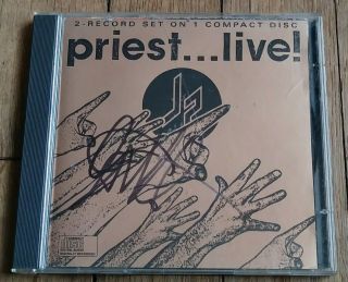Rob Halford " Autographed Hand Signed " Judas Priest Live Cd