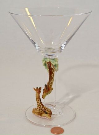 Franz Porcelain Martini Glass Giraffe 2