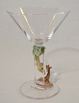 Franz Porcelain Martini Glass Giraffe 3