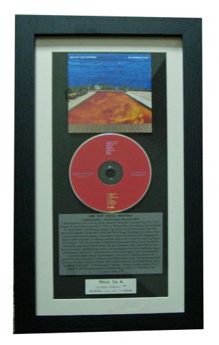 Red Hot Chili Peppers Californication Classic Cd Framed Display,  Fast Global Ship