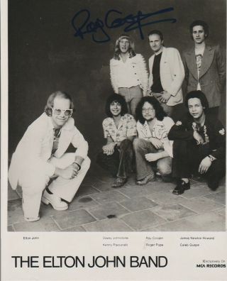 Elton John Band Signed 8x10 Photo Ray Cooper 3