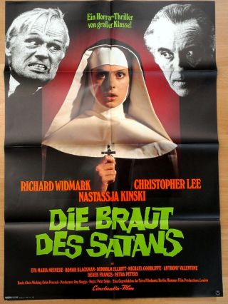 Widmark - Christopher Lee - To The Devil A Daughter Rare German Orig Poster