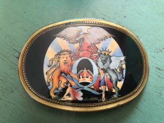 Old 1977 Pacifica Mfg Belt Buckle - Queen - A Day At The Races - Vintage -
