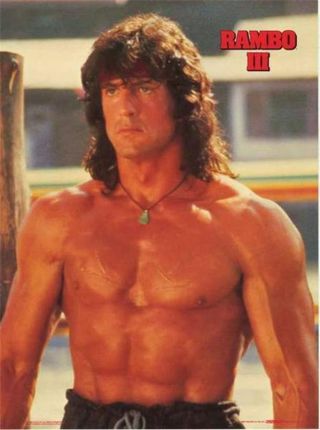 Rambo Iii Sylvester Stallone 1988 Movie Poster 21x28