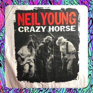 Unworn Vintage Neil Young - Crazy Horse 2001 Tour T - Shirt Deadstock Xl