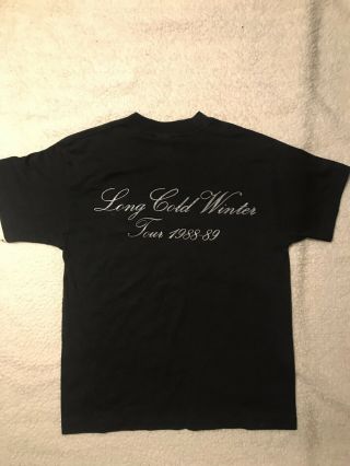 Rare Vintage CINDERELLA,  Long Cold Winter Tour 1988 Tee Shirt, 5