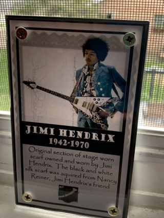 Jimi Hendrix Stage Worn Scarf Piece With 6