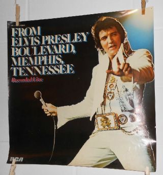 Elvis Presley Boulevard,  Memphis Tennessee Vintage Promo Poster 22x22