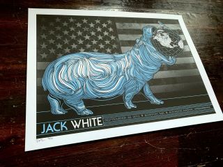 Jack White Tour Poster Todd Slater S/n Rob Jones Concert Show Print Boston 2012