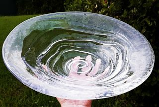 Simon Pearce Signed Art Glass Thetford Centerpiece Bowl Medium 11.  5 "