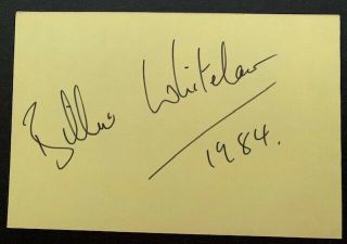 Billie Whitelaw Vintage Signed - Scary Nanny / The Omen / Gregory Peck