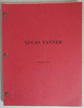 Vintage 1974 LUCAS TANNER Script Pilot Episode Signed by David Hartman RARE 2