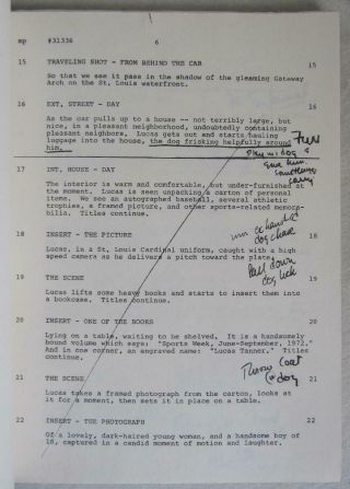 Vintage 1974 LUCAS TANNER Script Pilot Episode Signed by David Hartman RARE 4