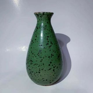 Vintage D.  X.  Gordy Pottery Vase Artist Signed Texture Glazed Southern Folk