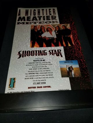Shooting Star Believe In Me Rare Radio Promo Poster Ad Framed