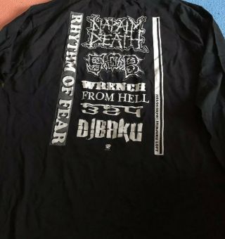 Rare Napalm Death Rhythm Of Fear 2005 Japan Tour Shirt Xl T - Shirt S.  O.  B Gism