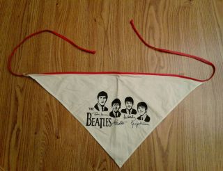 The Beatles Rare 1964 Head Scarf 22 " By 11 " In Cond