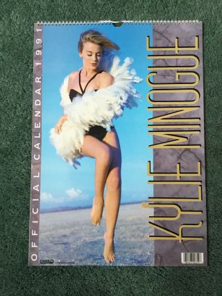 Kylie Minogue - Mega Rare 1991 Official Calendar Danilo.  Rhythm Of Love Pwl