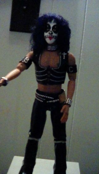 Kiss Peter Criss custom made doll from first album 1/6 scale. 2