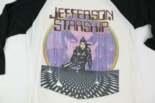 Vintage Jefferson Starship Modern Times 1981 Tour T Shirt 3/4 Sleeve,  L 2