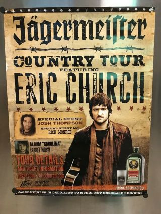 Eric Church Tour Poster 2008 / 2009