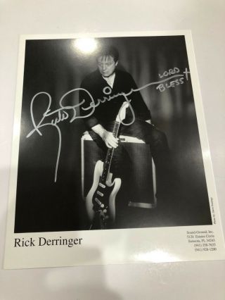 Rick Derringer Autographed Signed 8x10 Photo
