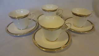 Royal Doulton - Forsyth - H5197 - Set Of 4 Cups And Saucers