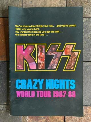 Kiss Crazy Nights World Tour 1987 - 88 Tour Book Item 3791 - 50