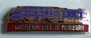 Very Rare Blur Enamel Pin Badge 1993 Promo Item Modern Life Is Rubbish,  Like