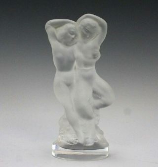 Lalique France Pan Diana Frosted French Crystal Art Glass Signed Figurine Lma Nr