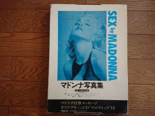 Madonna Sex Japan Picture Photo Book Old Stock / Factory