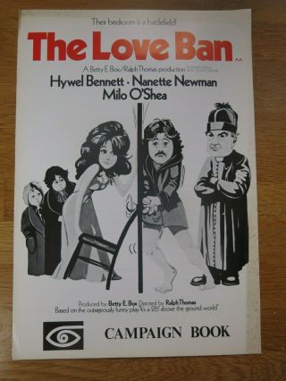 The Love Ban 1973 Film Publicity Campaign Book Hywel Bennett Betty Box