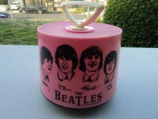 Vintage The Beatles 1966 Pink Disk - Go - Case Record Case Made In Usa Charter Indus