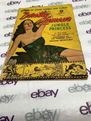 Dorothy Lamour Jungle Princess Comic Book 2 Sn 347
