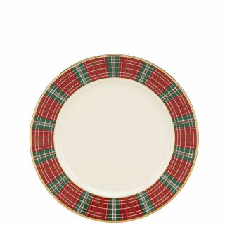 Winter Greetings Plaid 6 " Bread & Butter Plate By Lenox - Set Of 4