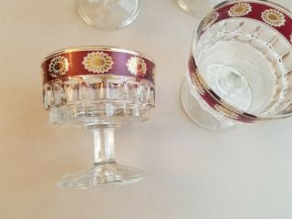 Antique Sorbet Dessert Cups Set Of 6 Rare Set