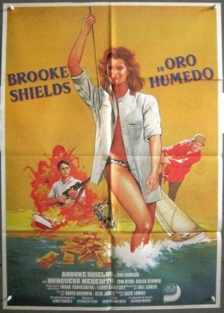 Ym89 Wet Gold Brooke Shields 1sh Spanish Poster