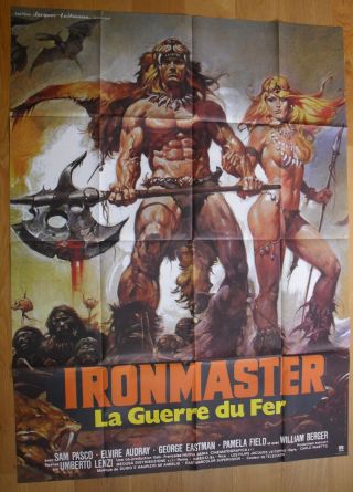 Iron Master Umberto Lenzi Sam Pasco French Movie Poster 