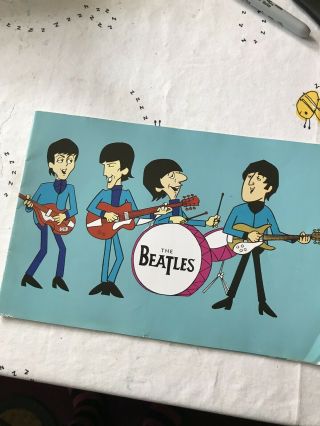 Rare Beatles 1965 Uk Concert Tour Programme With Poster Very Good Plus Cond