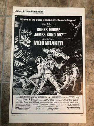 James Bond Moonraker American Pressbook Roger Moore 1979
