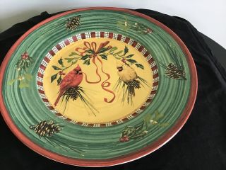 Lenox Winter Greetings Large 17 " Round Serving Platter By Catherine Mcclung