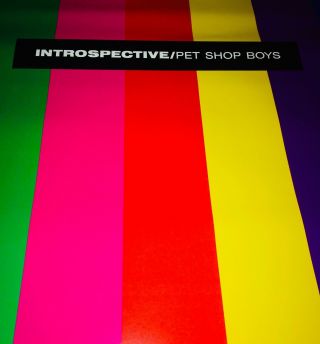 PET SHOP BOYS - Introspective - Vintage 1988 Large 2 x 3 foot Promo Poster - SynthPop 2