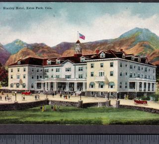 Movie: The Shining - Haunted Stanley Hotel Estes Park Rocky Mountain Co Postcard
